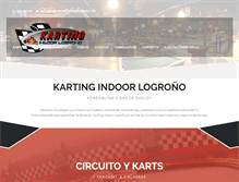 Tablet Screenshot of kartingindoorlogrono.com